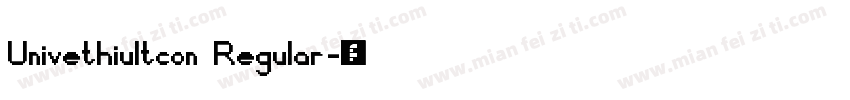 Univethiultcon Regular字体转换